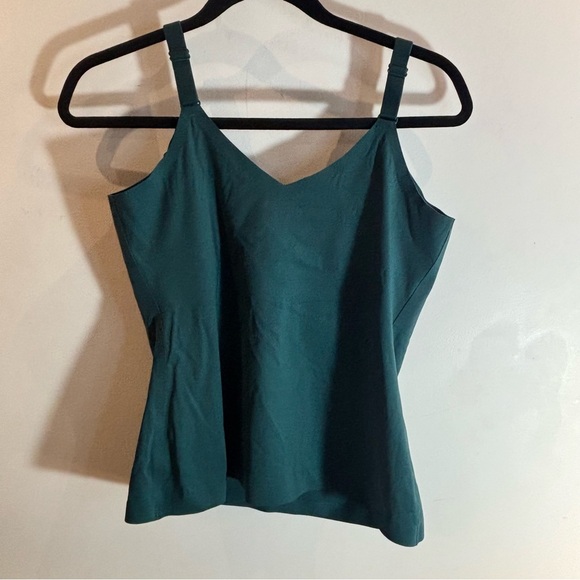 KNIX Sz L Camisole Emerald Green Adjustable Straps Padded Cups NEW WITHOUT TAG - Picture 3 of 7